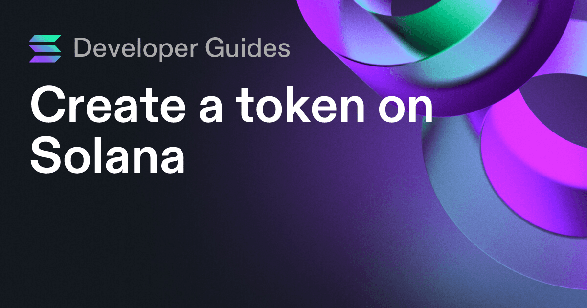 Create a token on Solana