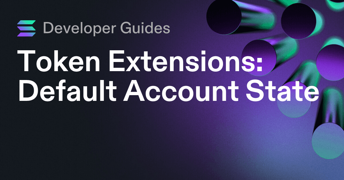 How to use the Default Account State extension